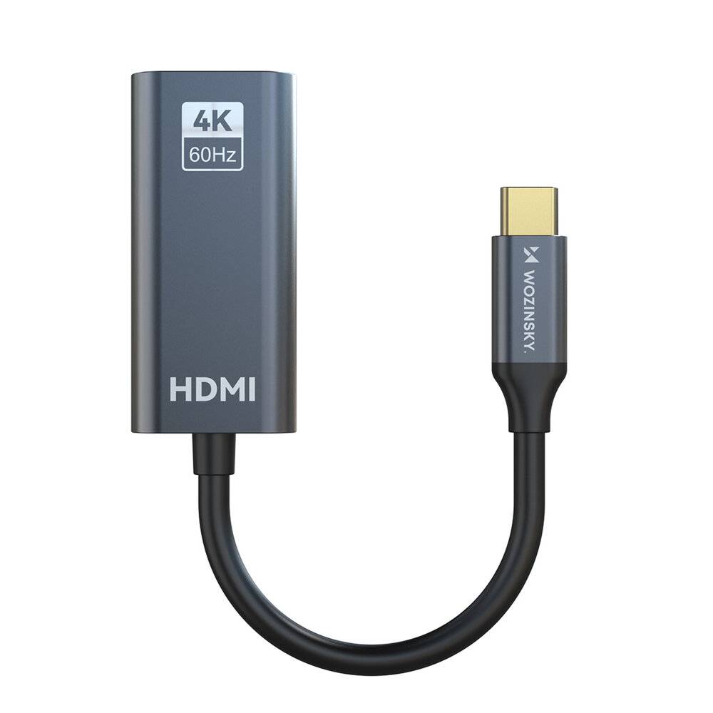 Wozinsky WACH-01 USB-C - HDMI 4K 60Hz Adapter - Schwarz