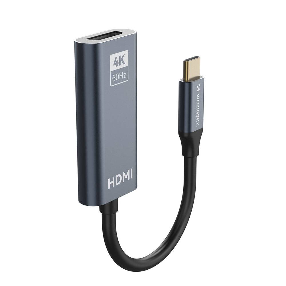 Wozinsky WACH-01 USB-C - HDMI 4K 60Hz Adapter - Schwarz