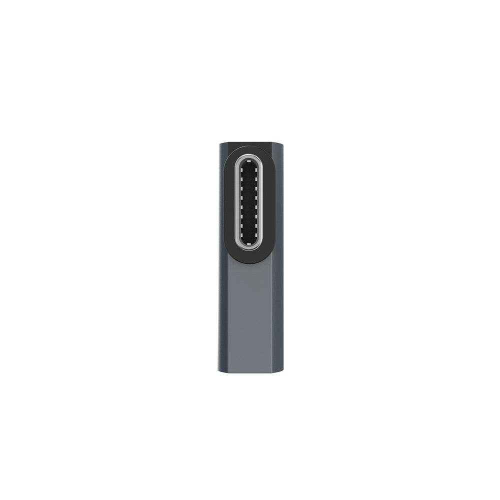 Wozinsky WPKB-01 USB-C - USB-C 40Gb/s 240W 8K OTG seitlich abgewinkelter Adapter - Grau