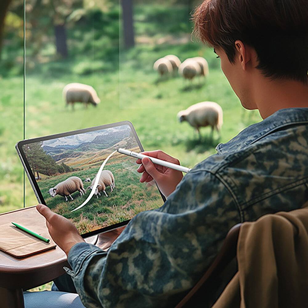 Baseus Smooth Writing III 3-in-1 Passiv-Stift – Weiß