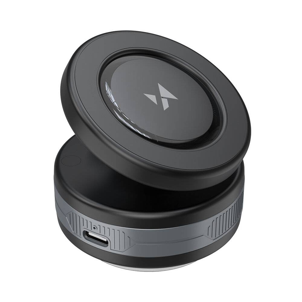 Wozinsky WUSQ-01 Autohalterung mit Qi-Ladegerät, kompatibel mit MagSafe, Schwarz