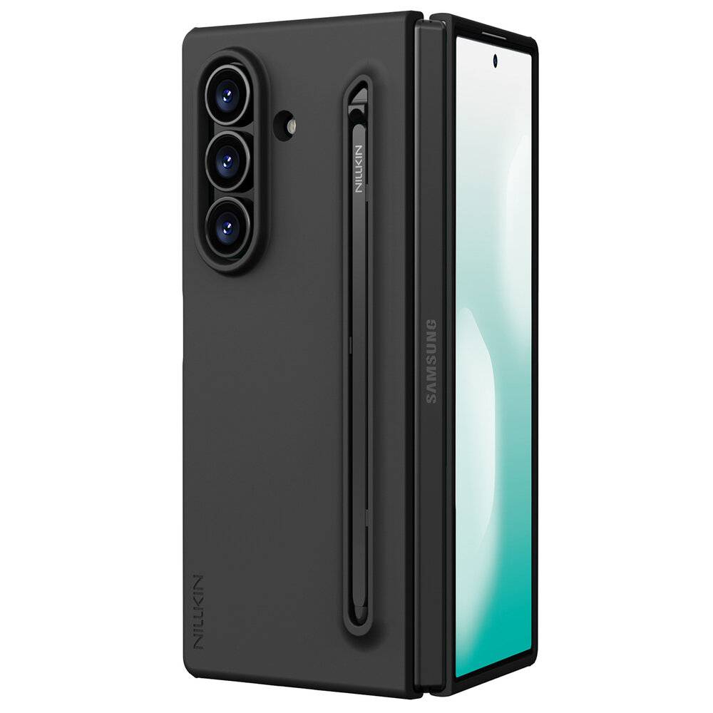 Eine dunkelblau Handyhülle mit einem netzartigen Innenmuster und Kameraaussparungen in der oberen linken Ecke, entwickelt für ein bestimmtes Smartphone-Modell.