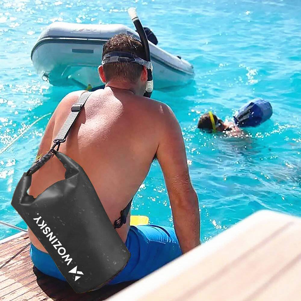 Wozinsky WWK-10 wasserdichte Tasche für SUP/Kajak 10l - schwarz