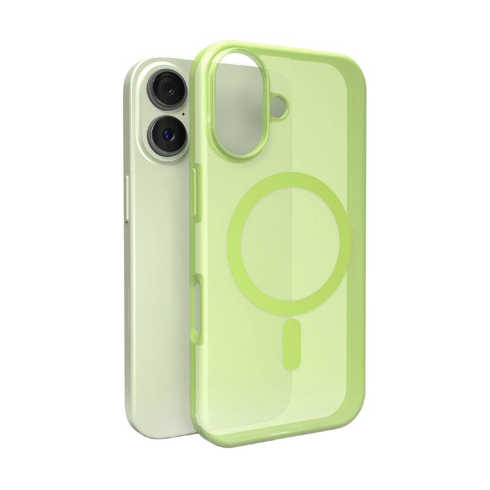 Puro Daylight Magsafe-kompatible Silikonhülle für iPhone 17 – durchscheinendes Grün