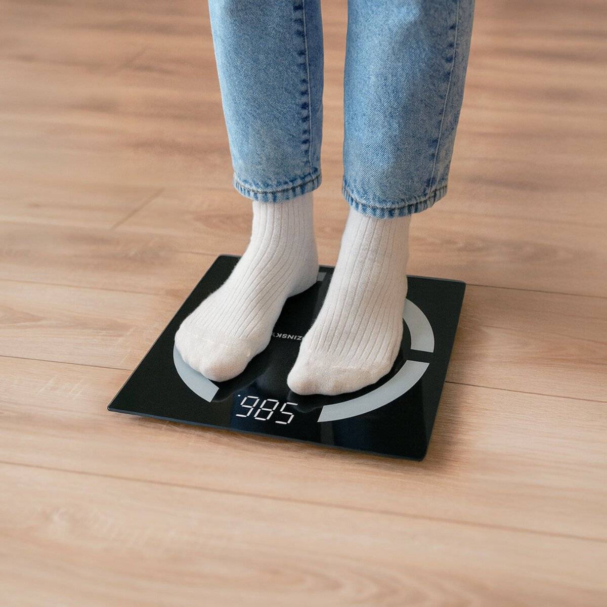 Wozinsky WIWL-30 Intelligente Bluetooth-Badezimmerwaage – Schwarz