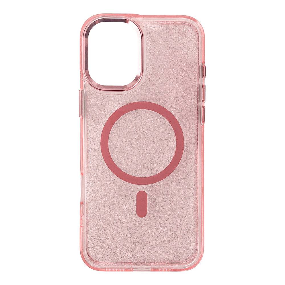 Glitter Case MagSafe Kompatibel für iPhone 17 - Rosa