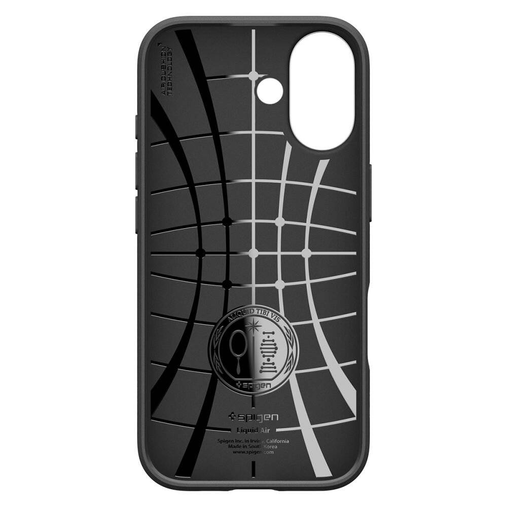Spigen Liquid Air Case für iPhone 17 - Mattschwarz