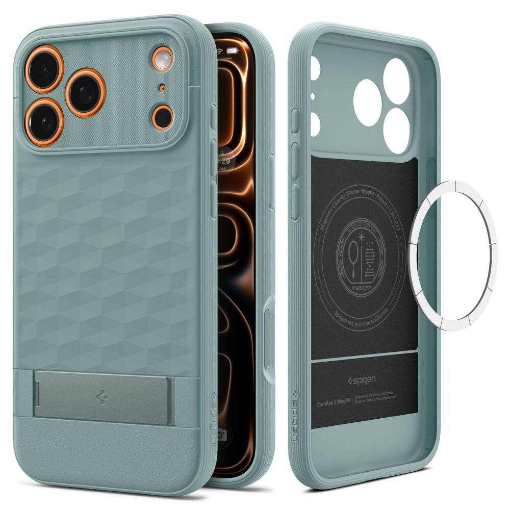 Spigen Parallax "S" MagSafe Case für iPhone 17 Pro Max - Grün