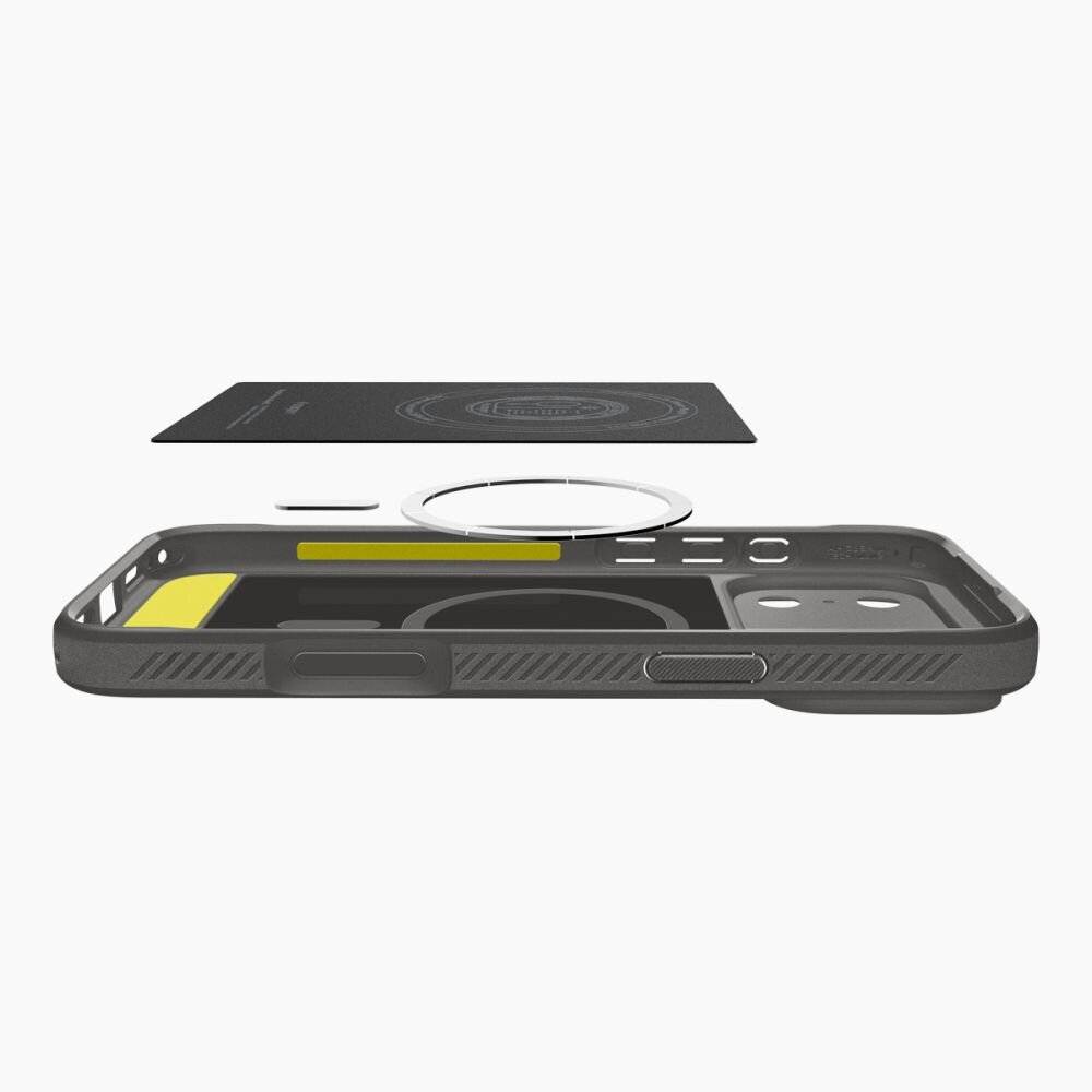 Spigen Rugged Armor Mag MagSafe Case für iPhone 17 Pro Max - Grau