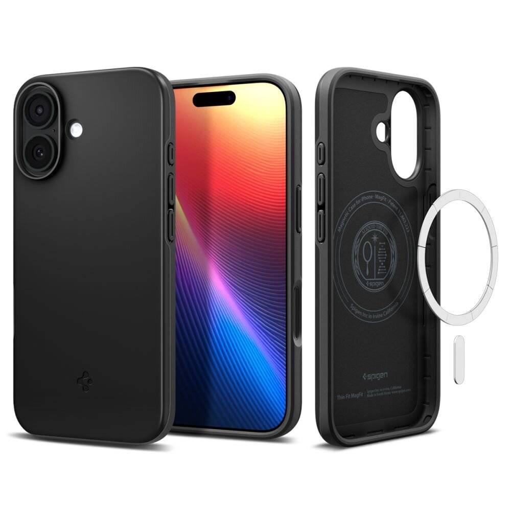 Spigen Thin Fit MagSafe Case für iPhone 17 - Schwarz