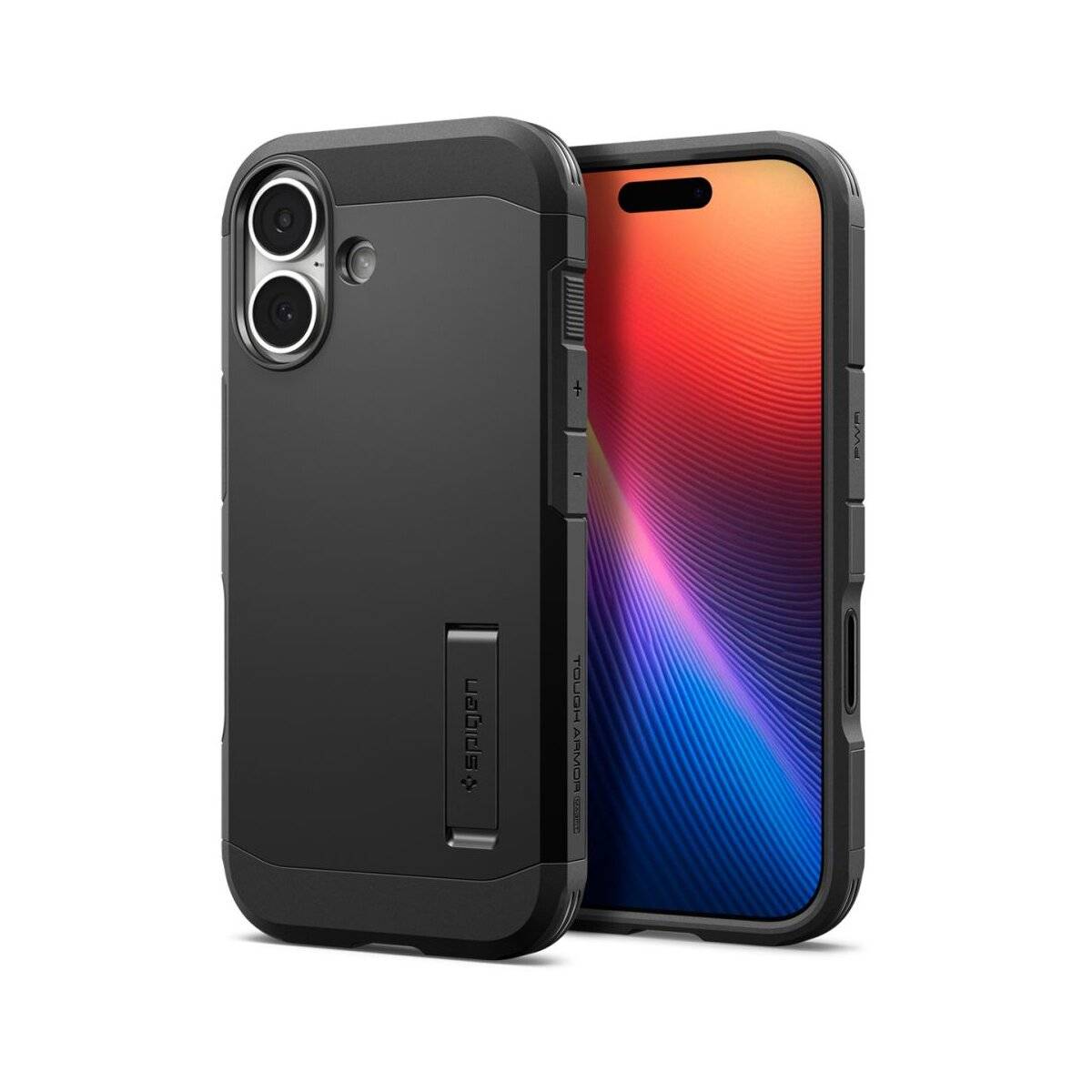 Spigen Tough Armor T mit Magnetfunktion Hülle Kompatibel mit iPhone 17 Schwarz