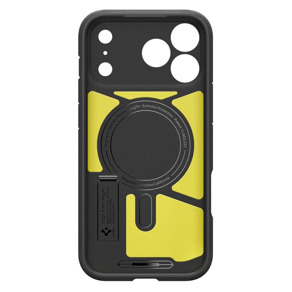 Spigen Tough Armor "T" MagSafe Hülle für iPhone 17 Pro - Schwarz