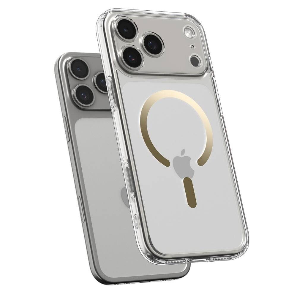 Spigen Ultra Hybrid MagSafe Case für iPhone 17 Pro - Transparent Gold