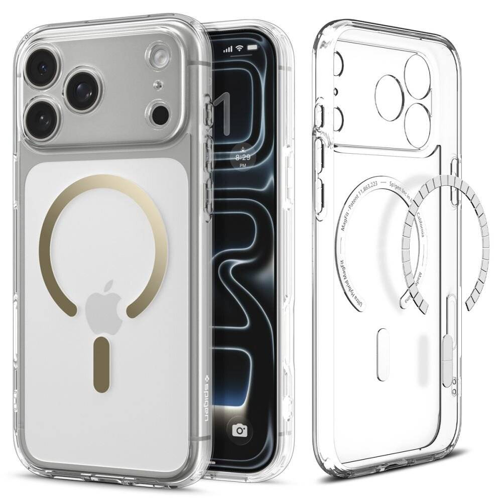 Spigen Ultra Hybrid MagSafe Case für iPhone 17 Pro Max - Transparent Gold