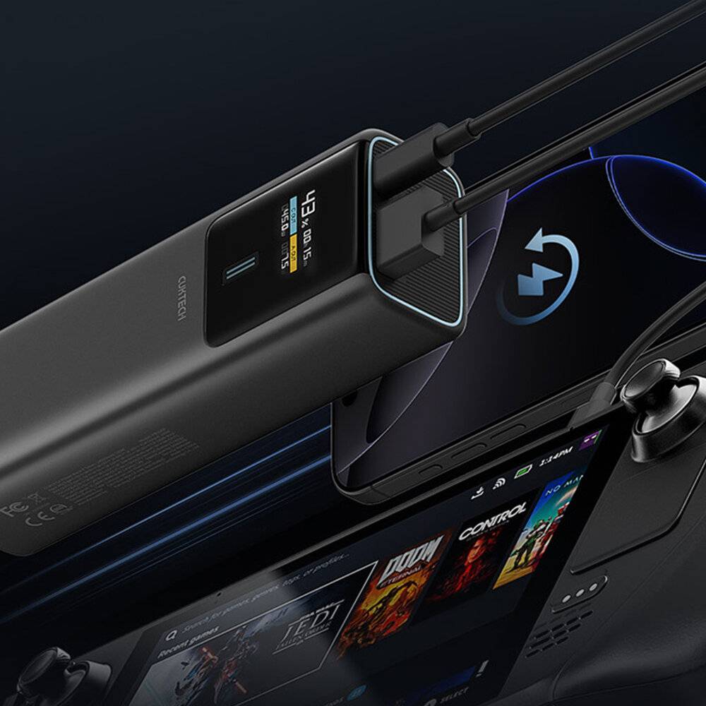 Ein beigefarbenes strukturiertes Handyhüllengehäuse mit dem Wort „GUESS