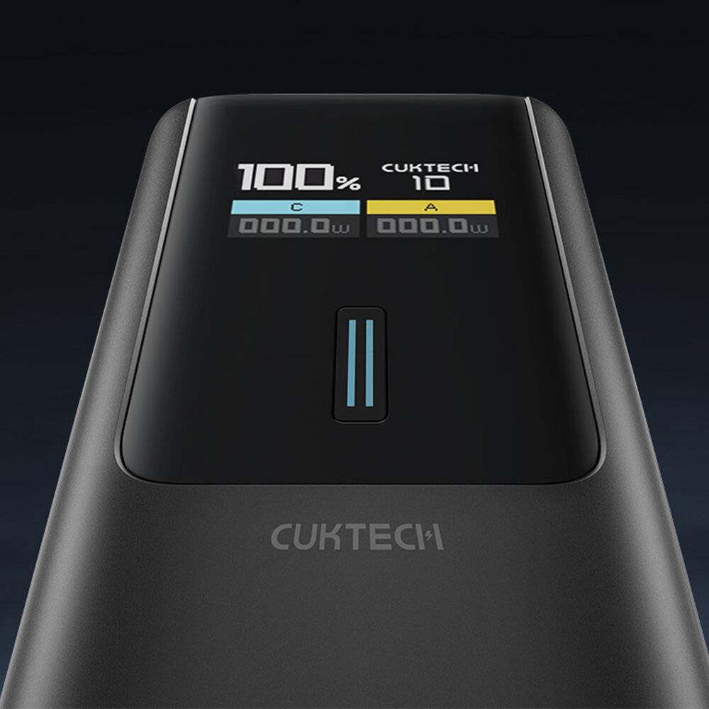 Powerbank Cuktech CKPB100PGLBL 150W 10000mAh USB-C USB-A - schwarz