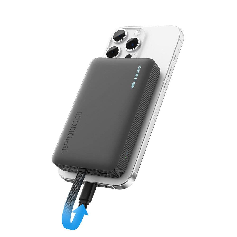 Cuktech CP132ML 10000mAh MagSafe-kompatible Powerbank – Schwarz