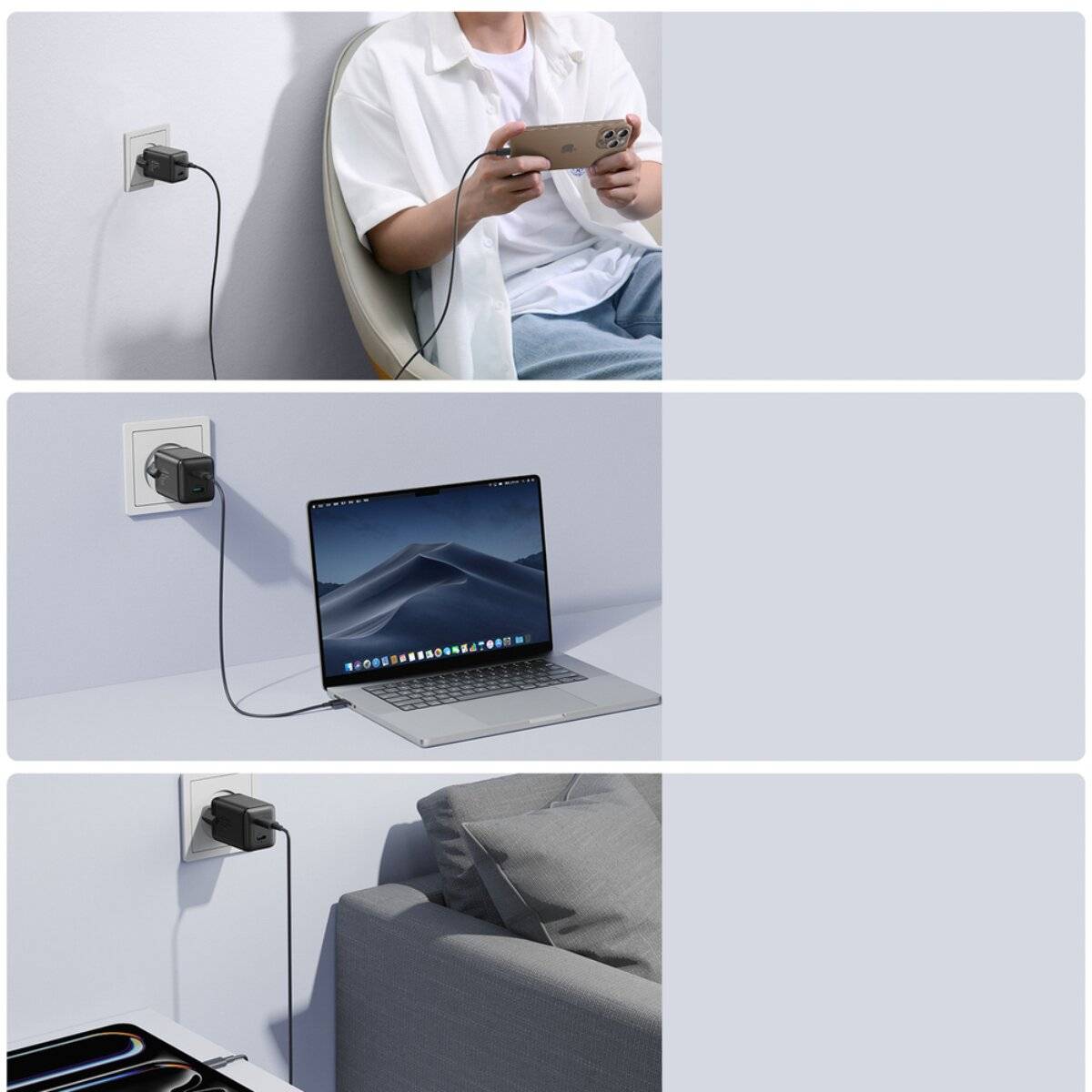 Joyroom Dual USB-C GaN Charger 45W - Black