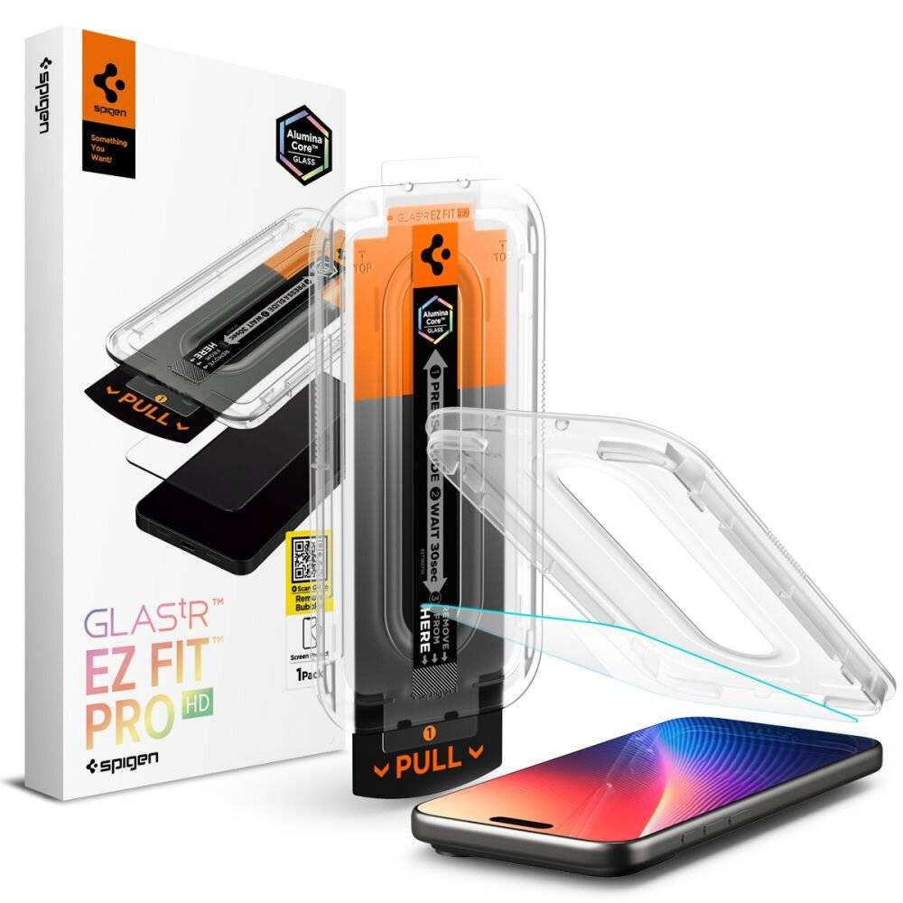 Spigen Glas.TR EZ Fit Pro Schutzglas iPhone 16 / 17 - Transparent