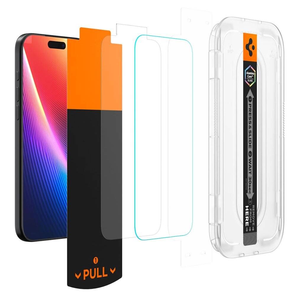 Spigen Glas.TR EZ Fit Pro Schutzglas iPhone 16 / 17 - Transparent
