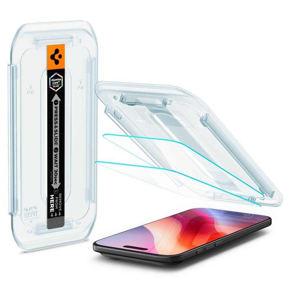 Spigen Glas.TR EZ Fit 2er-Pack Schutzglas iPhone 17 Air - transparent