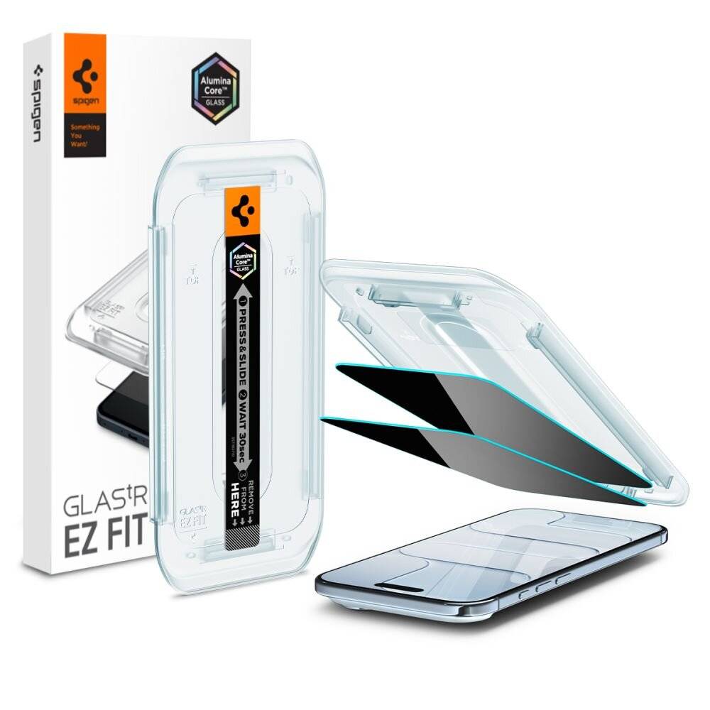 Spigen Glas.TR EZ Fit 2er-Pack Sichtschutzglas iPhone 17 Air
