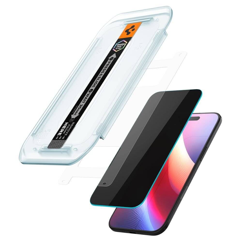Spigen Glas.TR EZ Fit 2er-Pack Sichtschutzglas iPhone 17 Air