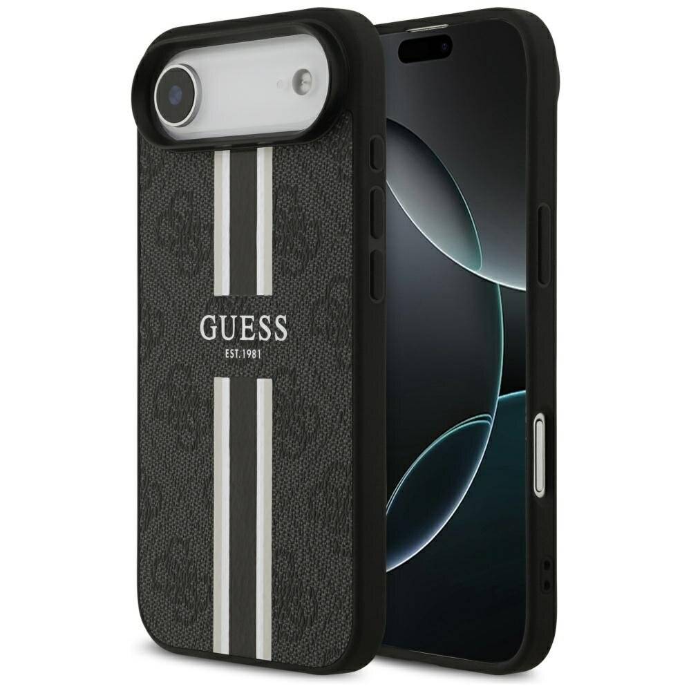 Guess 4G MagSafe-Hülle Printstreifen iPhone 17 Air – Schwarz