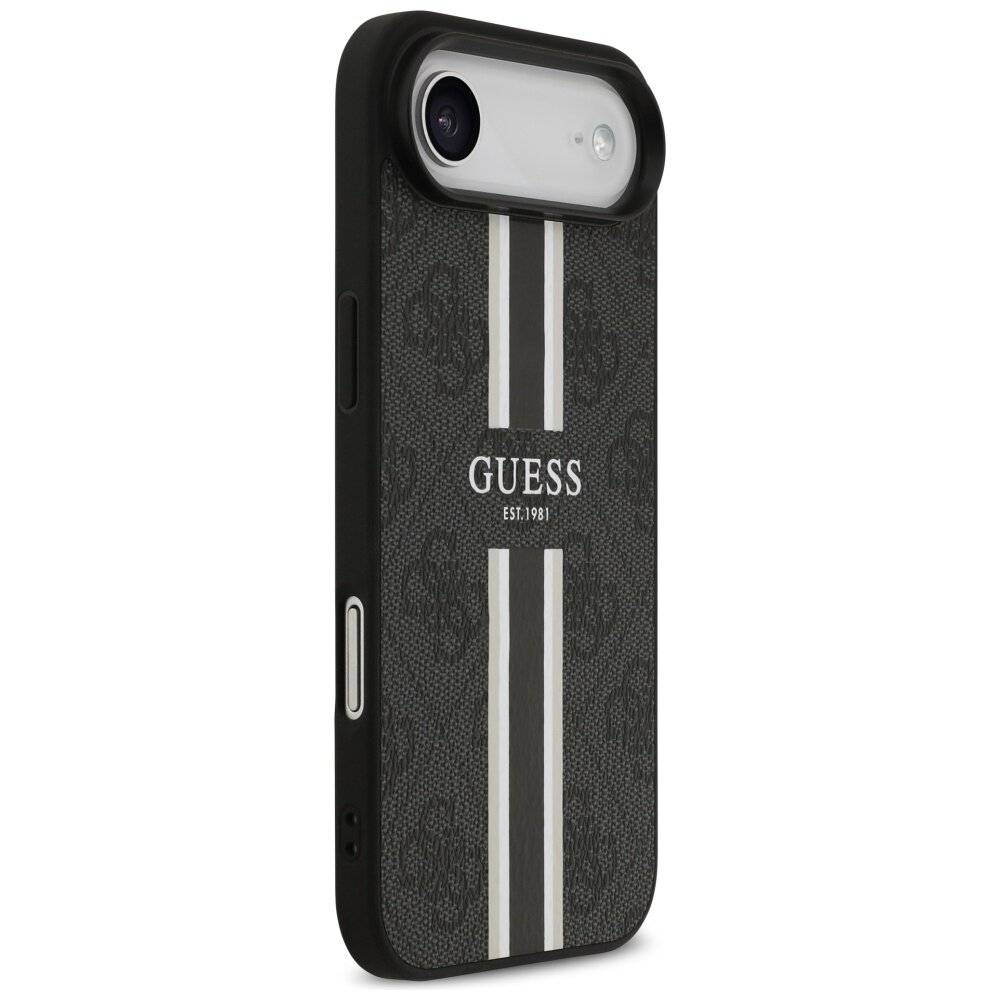 Guess 4G MagSafe-Hülle Printstreifen iPhone 17 Air – Schwarz