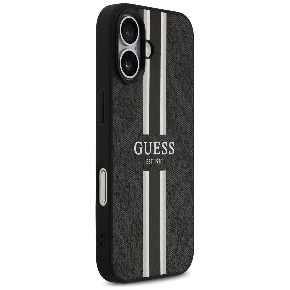 Guess 4G MagSafe-Hülle Printstreifen iPhone 17 – Schwarz