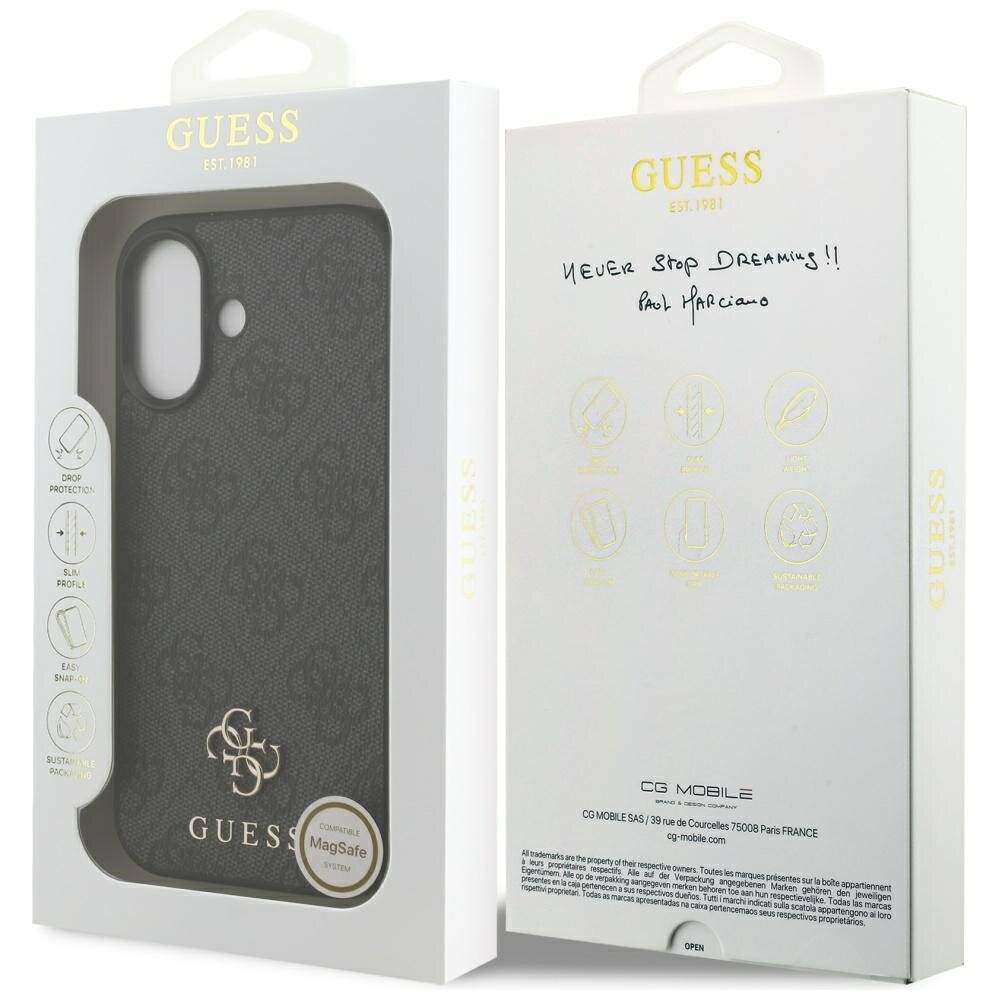 Guess 4G Small Classic Logo MagSafe Hülle iPhone 17 - Schwarz