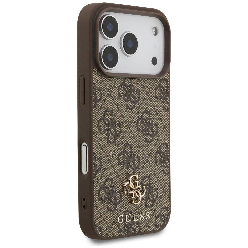 Guess 4G Small Classic Logo MagSafe Hülle iPhone 17 Pro – braun