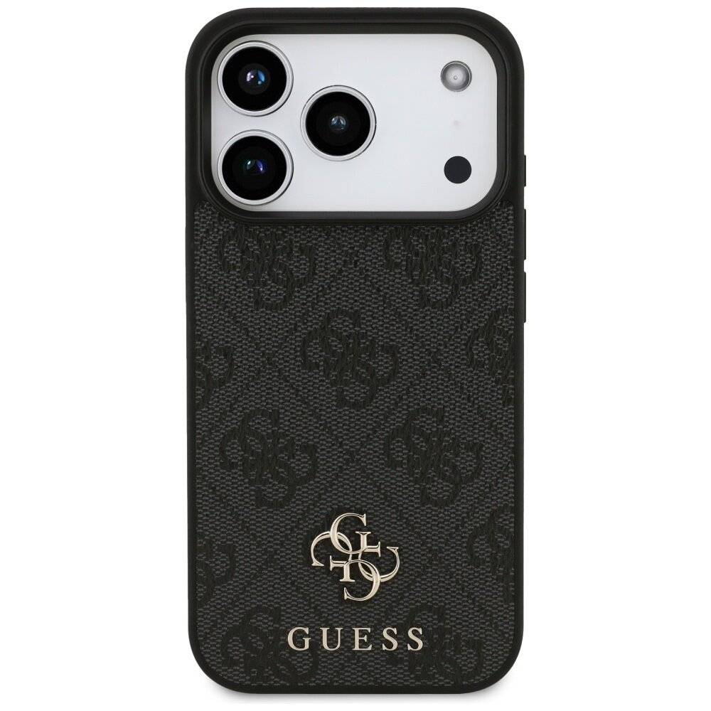 Guess 4G Small Classic Logo MagSafe Hülle iPhone 17 Pro – Schwarz