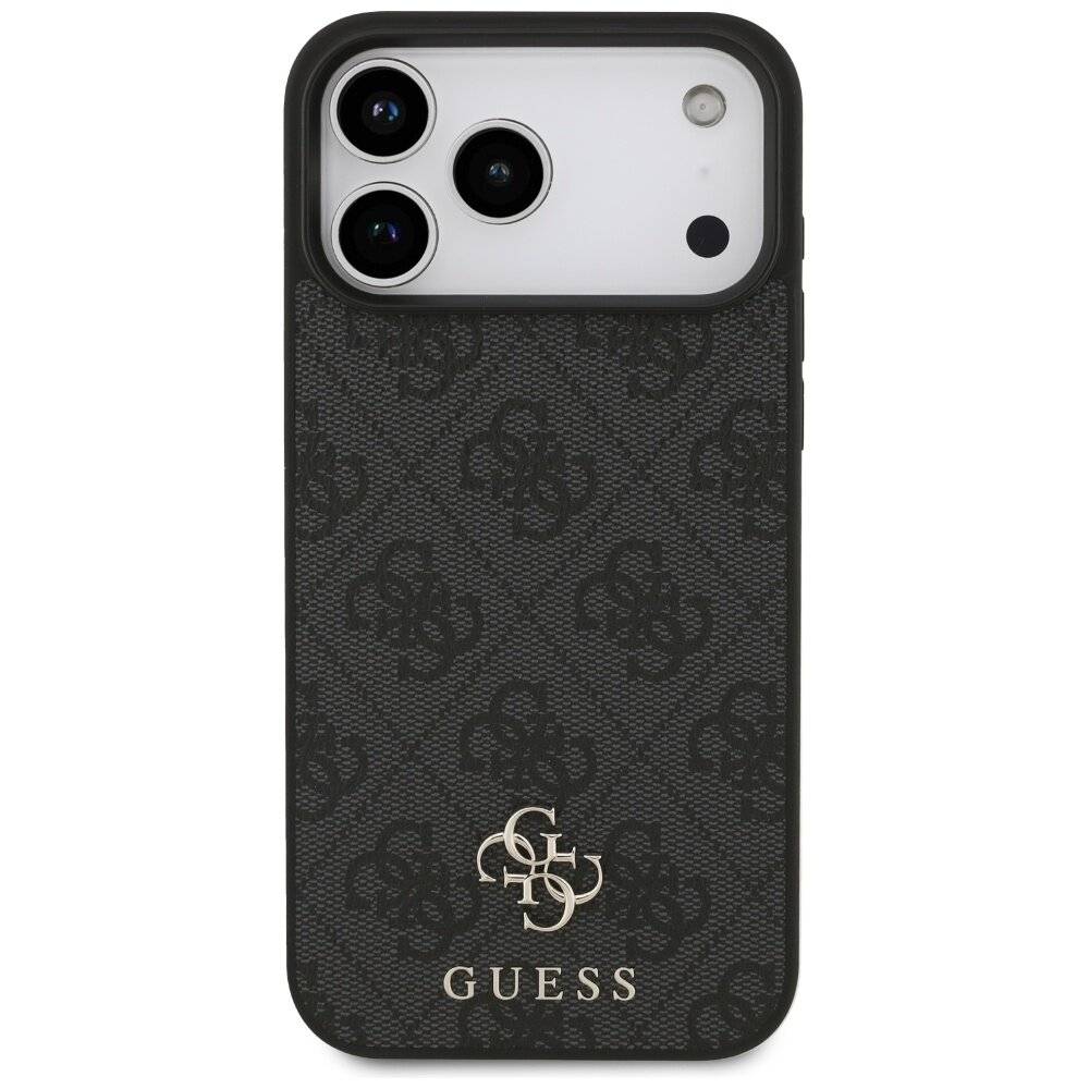 Guess 4G Small Classic Logo MagSafe Hülle iPhone 17 Pro Max – Schwarz