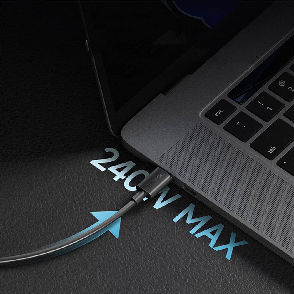 Cuktech CKCTC615NCBK USB-C 6A 240W Kabel 1,5m - Schwarz