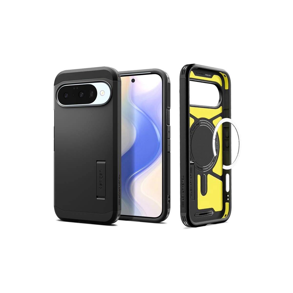 Spigen Tough Armor mit Magnetfunktion Hülle Kompatibel mit Google Pixel 10 10 Pro Schwarz