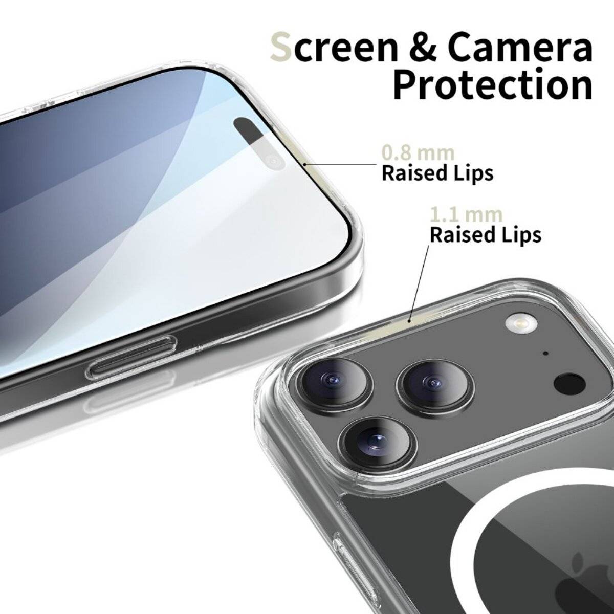 Tech-Protect FlexAir Hybrid MagSafe Case für iPhone 17 Pro – Transparent