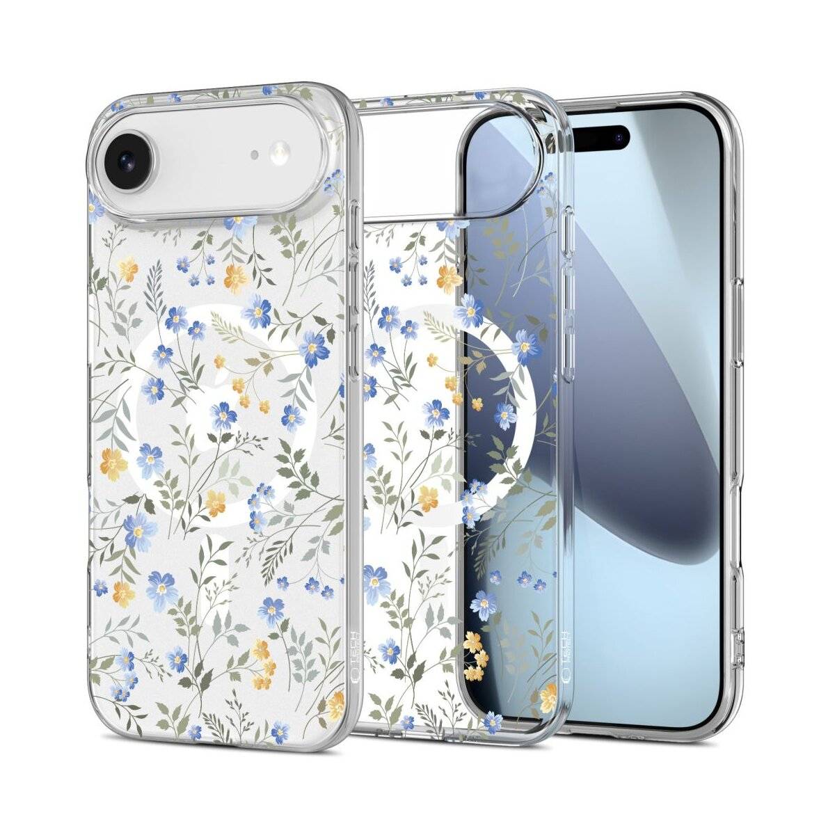 Eine schwarz-gelbe Schutzhandyhülle mit robustem Design und Aussparungen für die Kamera und Tasten, was auf Langlebigkeit hinweist.