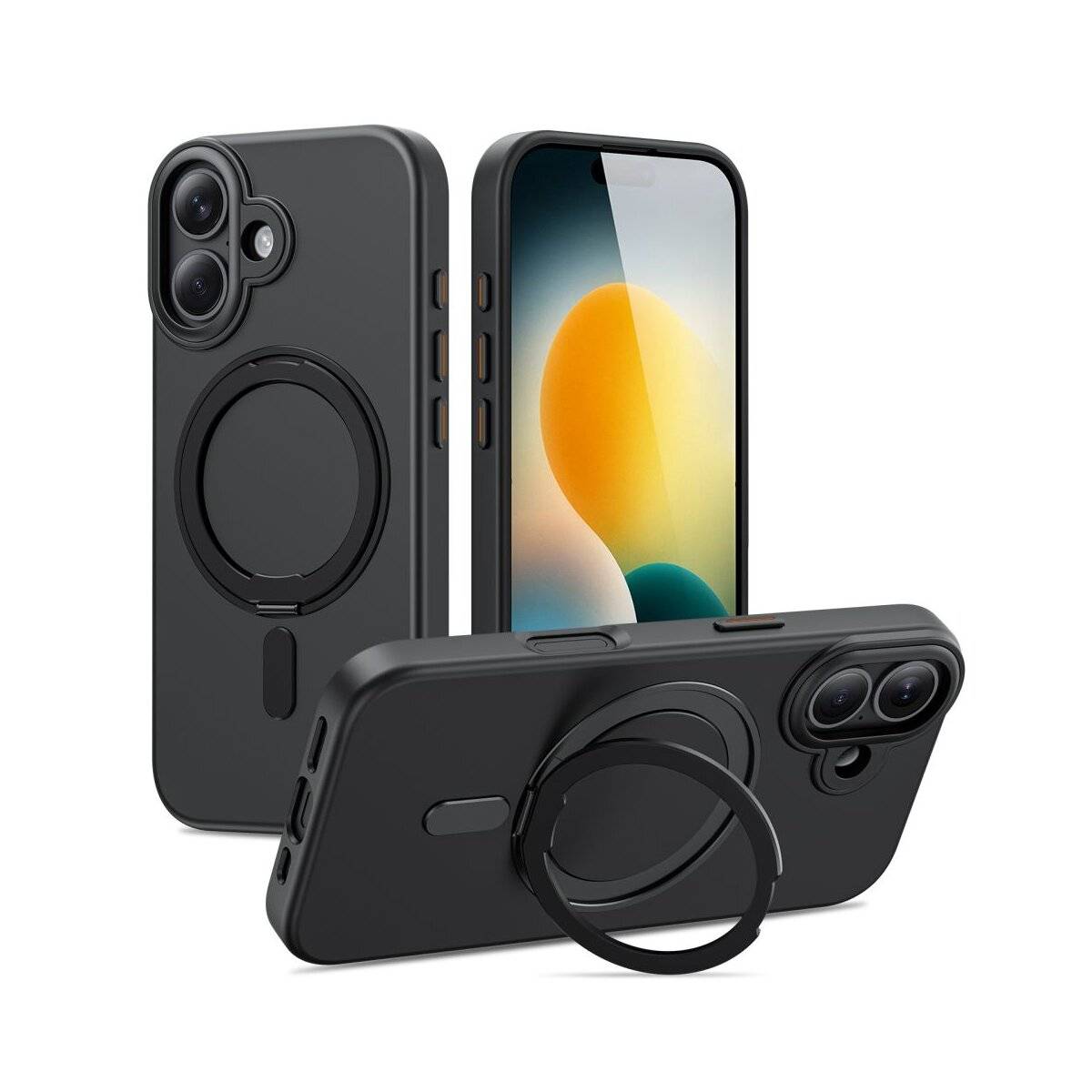 Tech-Protect MagRing MagSafe Hülle für iPhone 17 - Mattschwarz