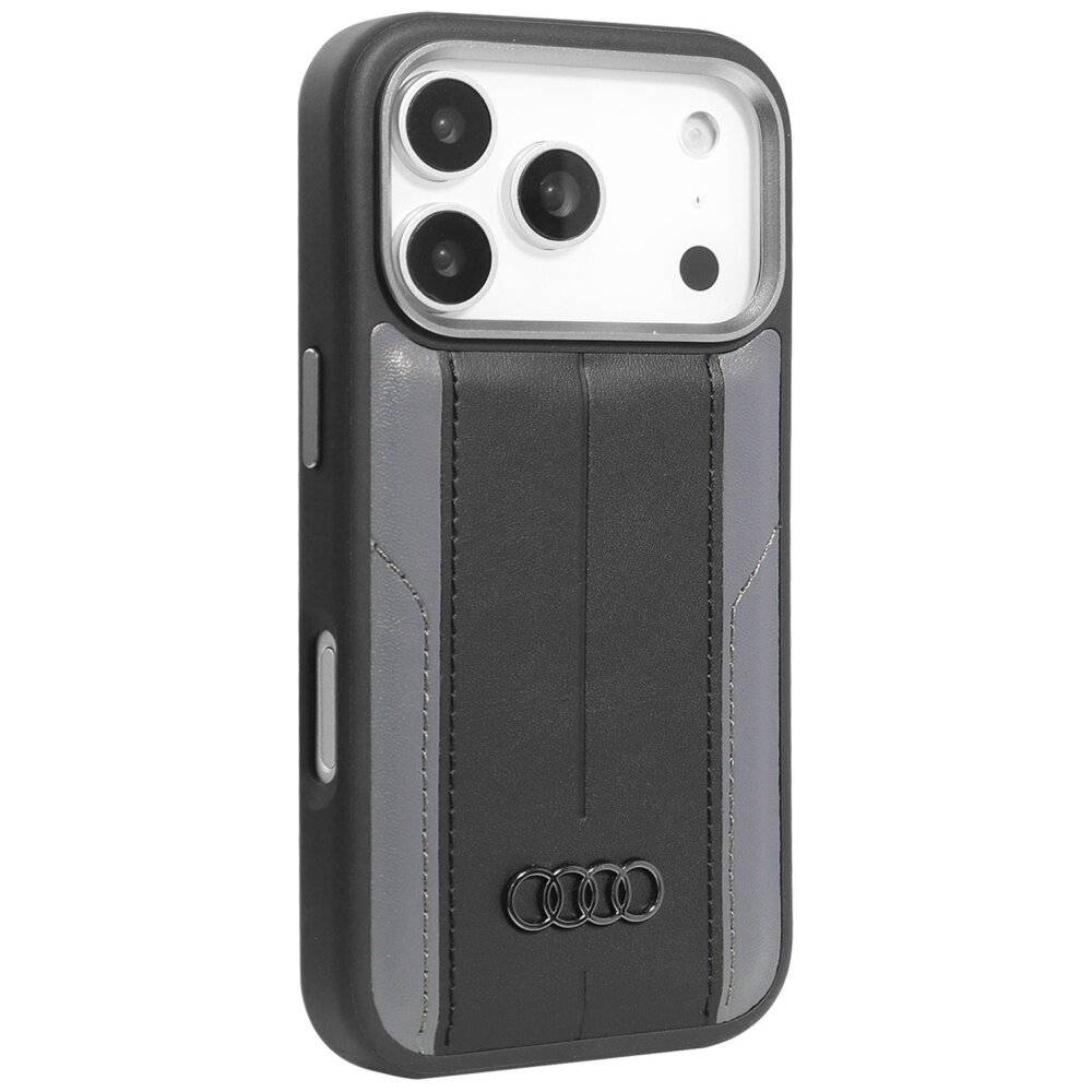 Audi A6 Kunstleder MagSafe Case iPhone 17 Pro - Schwarz