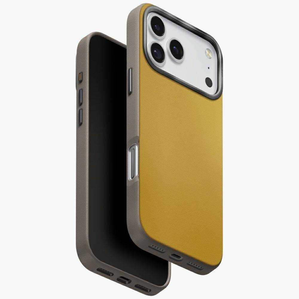Uniq Lyden DS Case iPhone 17 Pro Max Magclick Charging - Gelb-Grau