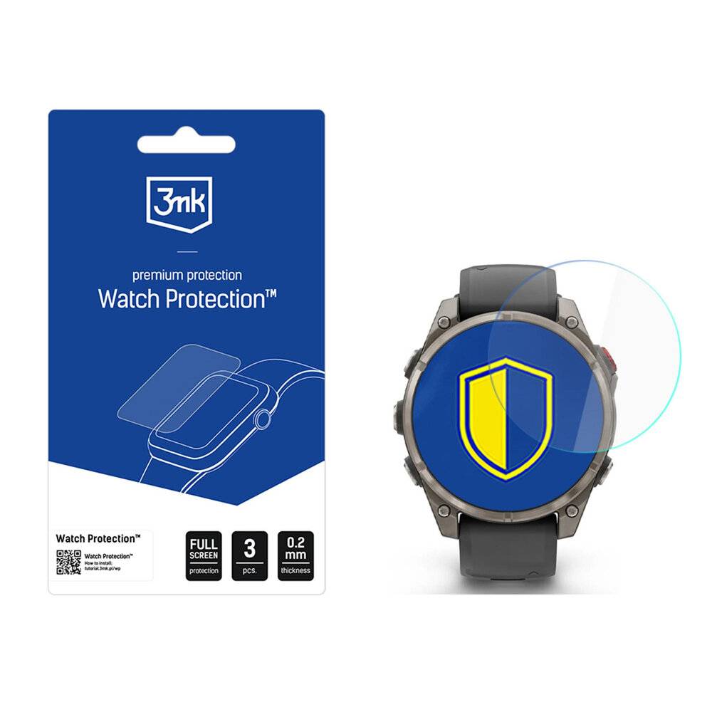 3mk Watch Protection ARC Smartwatch-Displayschutzfolie Garmin Fenix ​​8 Pro 47 mm