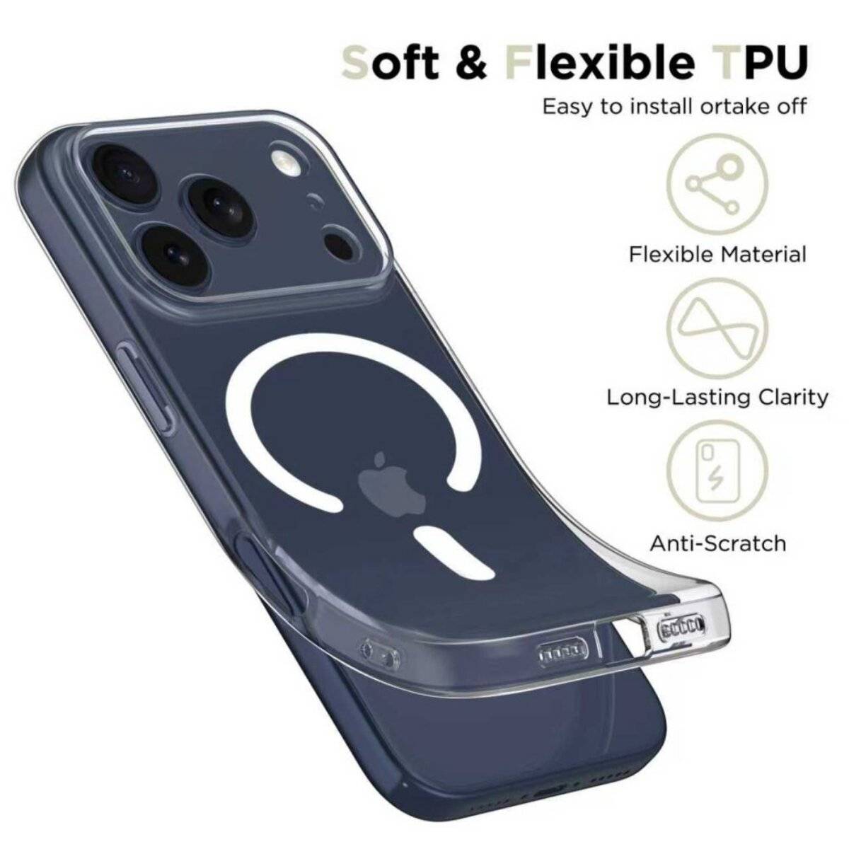 Tech-Protect FlexAir MagSafe Case für iPhone 17 Pro Max – Transparent