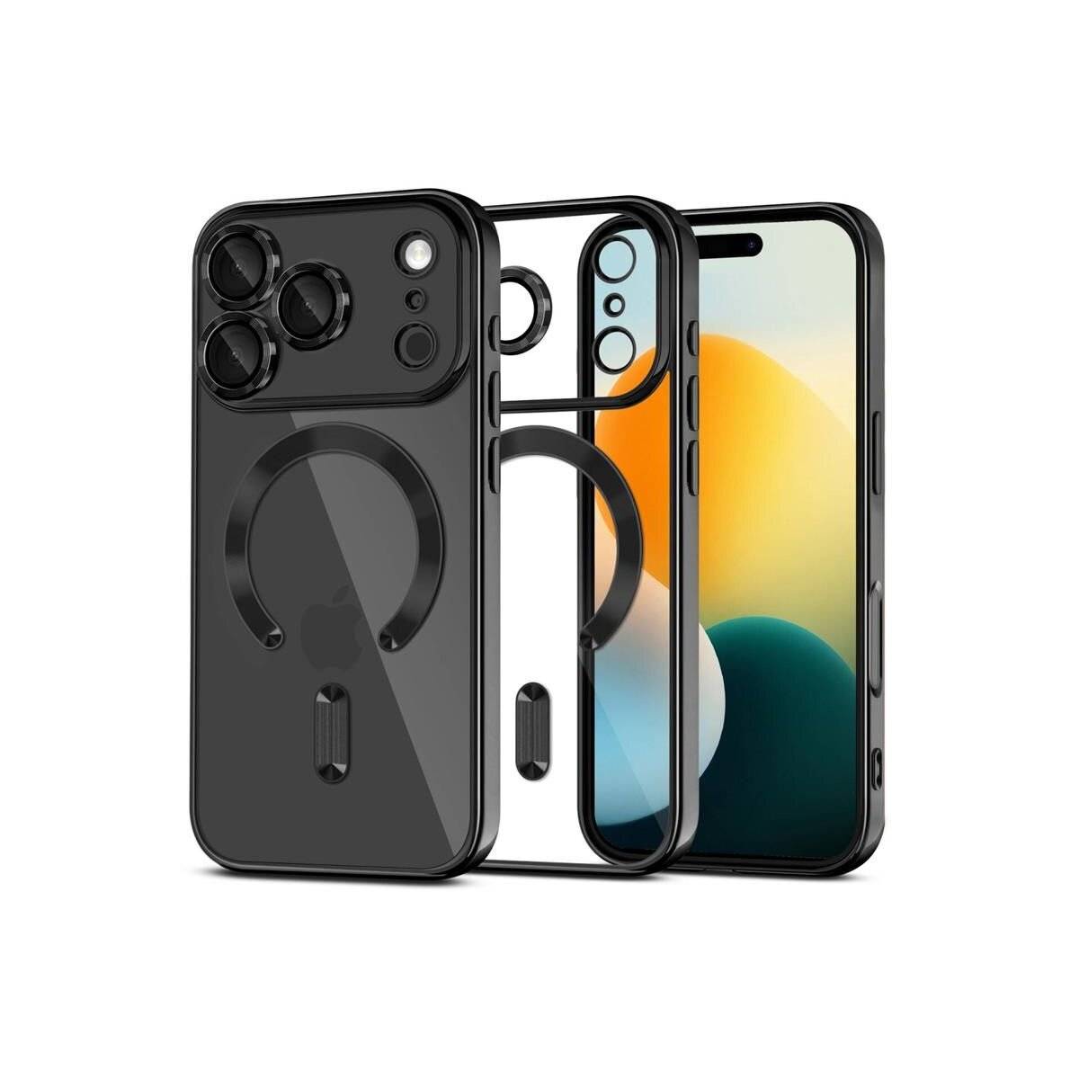 Tech-Protect MagFlex MagSafe Hülle für iPhone 17 Pro – Transparent Schwarz
