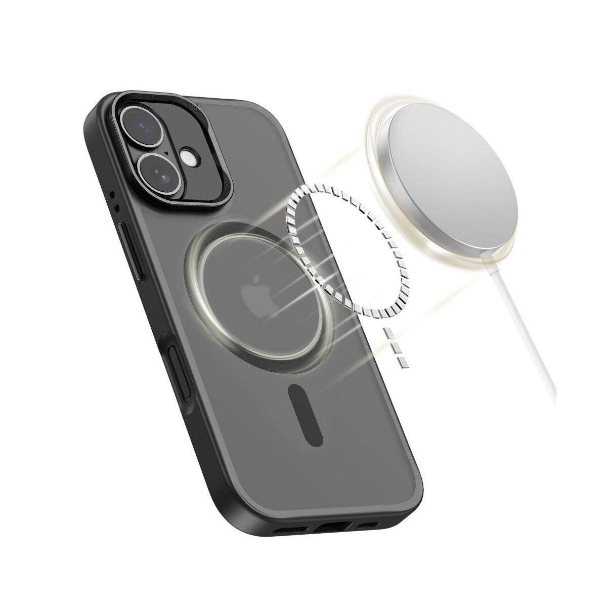 Tech-Protect MagStand MagSafe Hülle für iPhone 17 - Mattschwarz