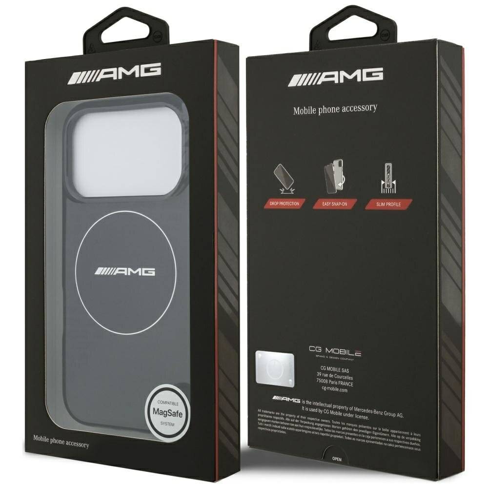 AMG Double Layer Transparent Smocked MagSafe Case für iPhone 17 Pro - Schwarz