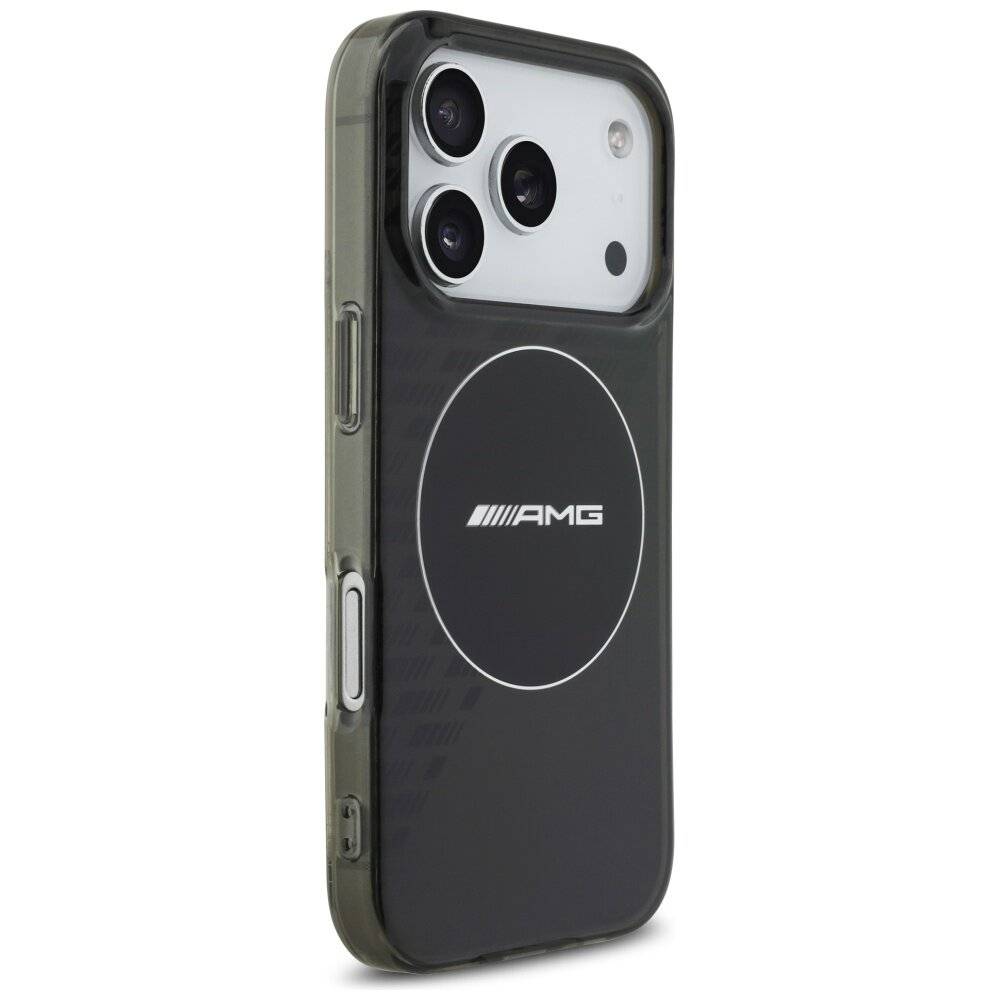 AMG Double Layer Transparent Smocked MagSafe Case für iPhone 17 Pro - Schwarz