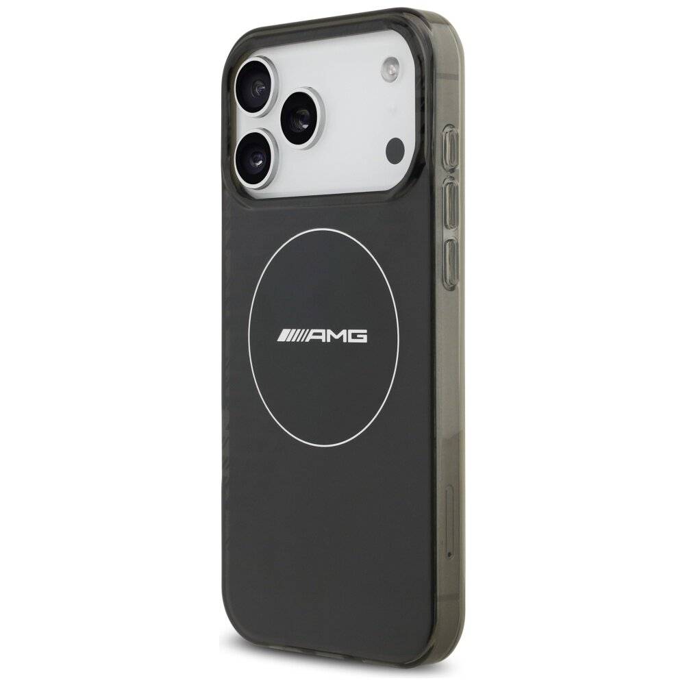 AMG Double Layer Transparent Smocked MagSafe Case für iPhone 17 Pro Max - Schwarz