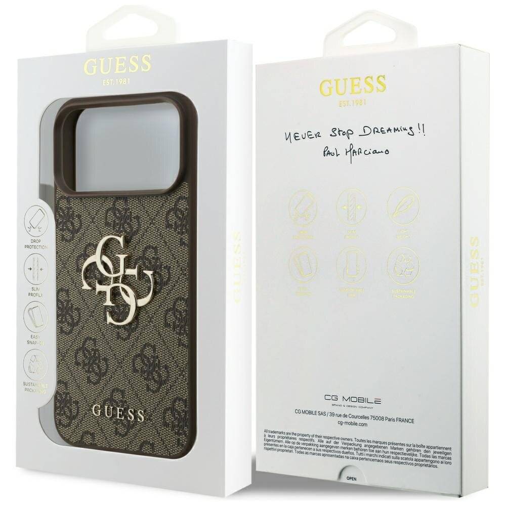 Guess 4G Big Logo Case iPhone 17 Pro Max - Braun