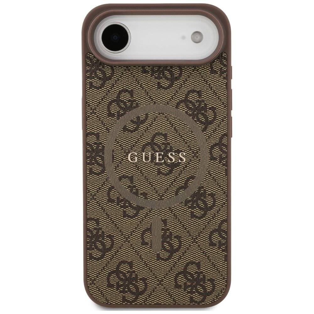 Guess 4G Ring Classic Logo MagSafe Hülle iPhone 17 Air - Braun